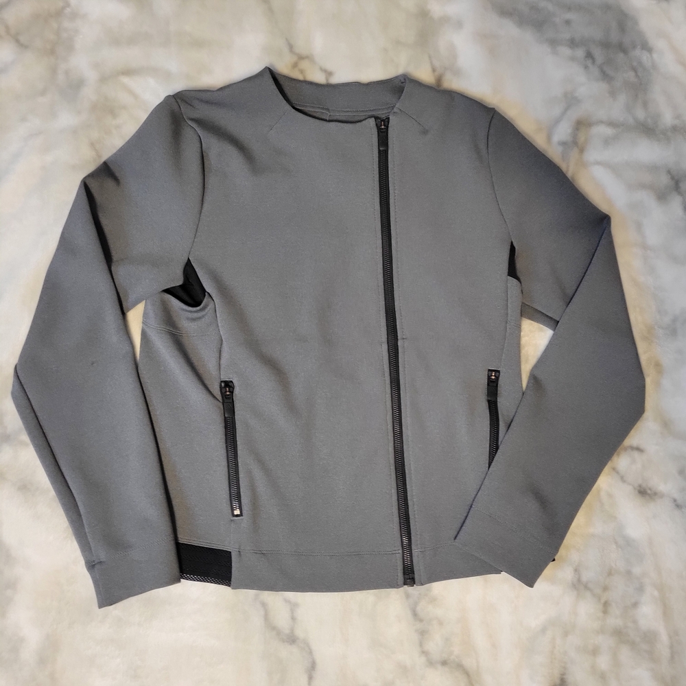 Adidas Gray Women's Asymetrical Zip Jacket